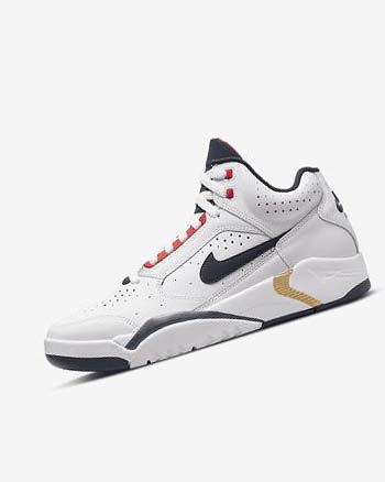 Nike Air Flight Lite Mid Blancos Rojos Metal Dorados Azul Marino | MX 1189